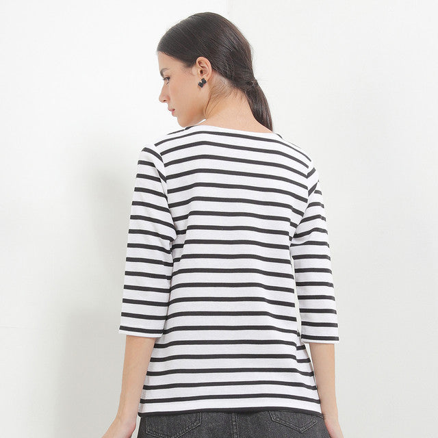 Hush Puppies Pakaian Wanita T Shirt Lilyana Boat In White