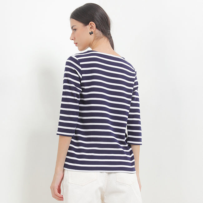 Hush Puppies Pakaian Wanita T shirt Lilyana Boat In Navy