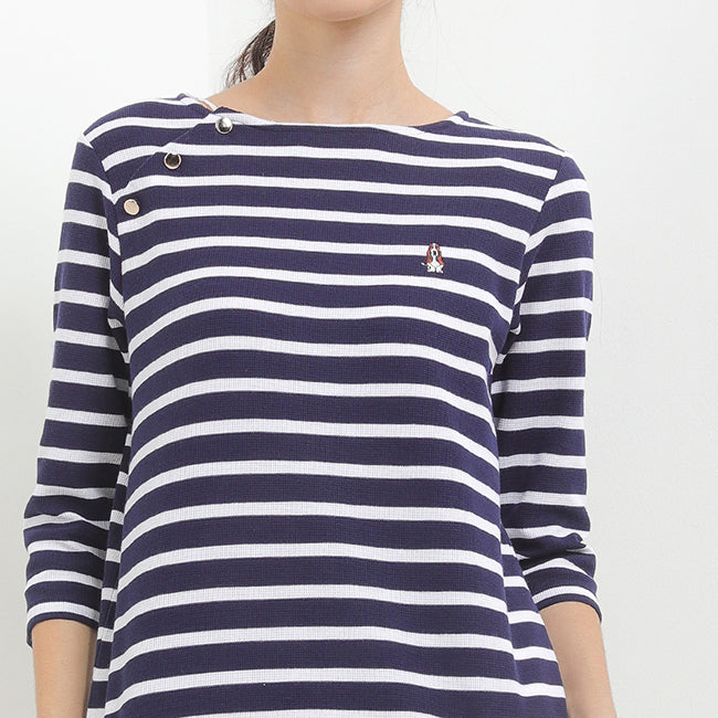 Hush Puppies Pakaian Wanita T shirt Lilyana Boat In Navy