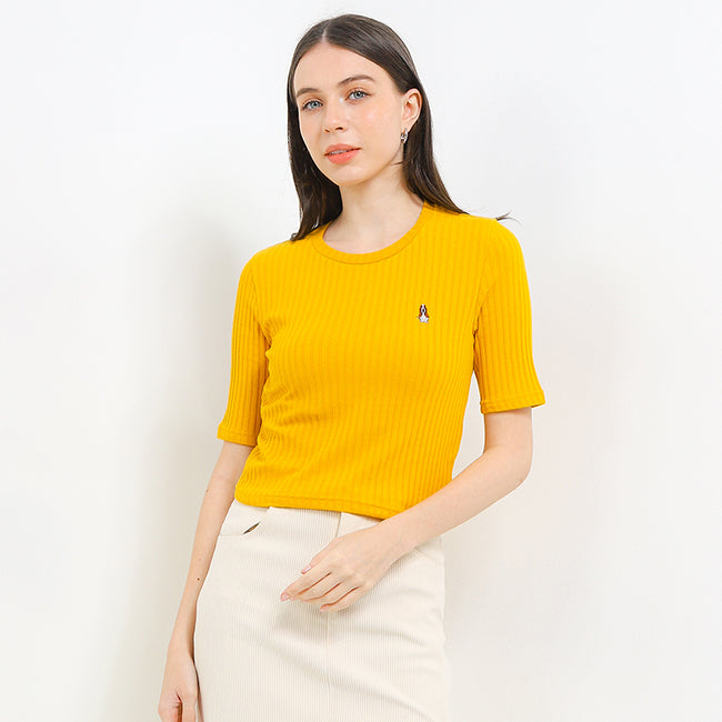 Hush Puppies Pakaian Wanita T Shirt Lovelyn Ts In Yellow