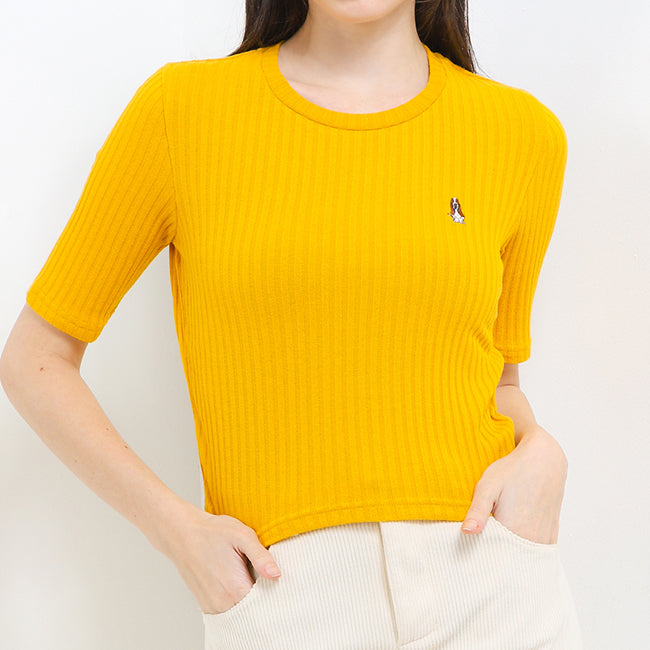 Hush Puppies Pakaian Wanita T Shirt Lovelyn Ts In Yellow