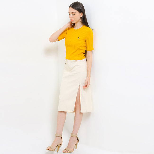 Hush Puppies Pakaian Wanita T Shirt Lovelyn Ts In Yellow