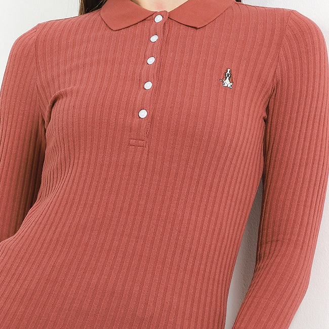 Hush Puppies Pakaian Wanita Lovelyn Polo In Maroon