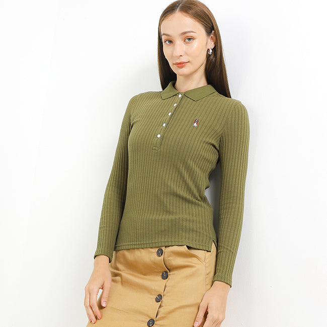 Hush Puppies Pakaian Wanita Lovelyn Polo In Olive