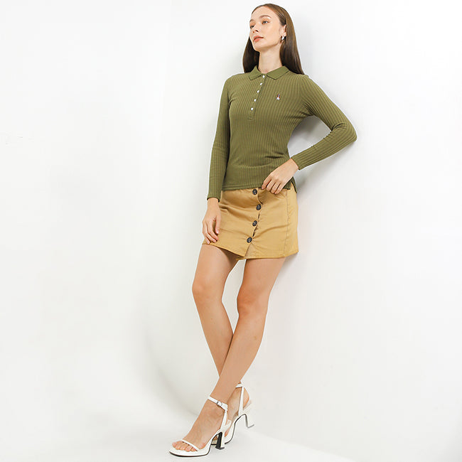 Hush Puppies Pakaian Wanita Lovelyn Polo In Olive