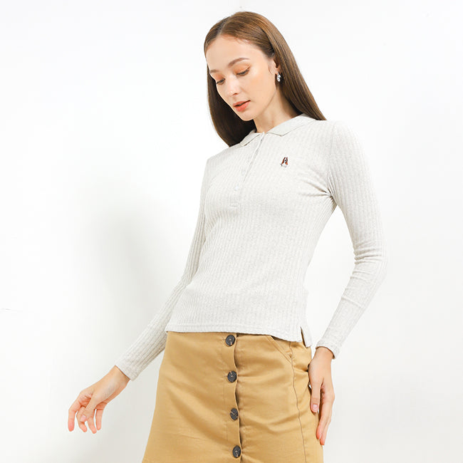 Hush Puppies Pakaian Wanita Lovelyn Polo In Off White