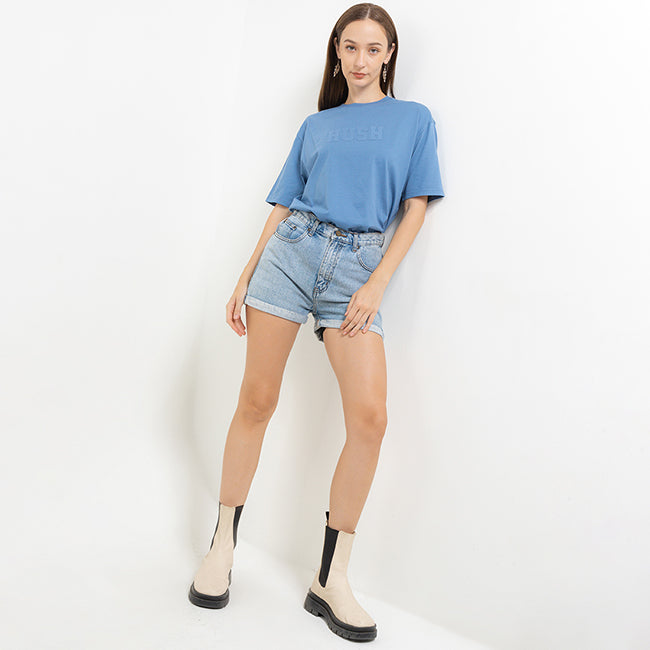 Hush Puppies Pakaian Wanita T Shirt Bsc Joaquin In Blue