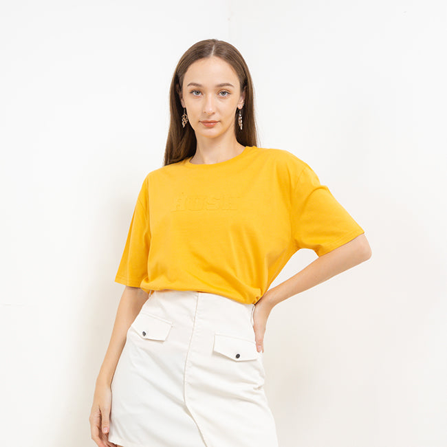 Hush Puppies Pakaian Wanita T Shirt Bsc Joaquin In Mustard