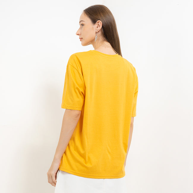 Hush Puppies Pakaian Wanita T Shirt Bsc Joaquin In Mustard