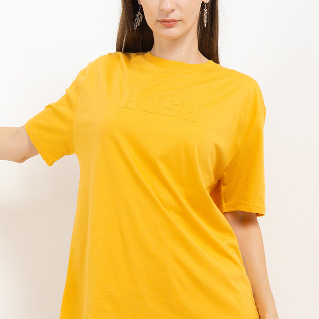 Hush Puppies Pakaian Wanita T Shirt Bsc Joaquin In Mustard