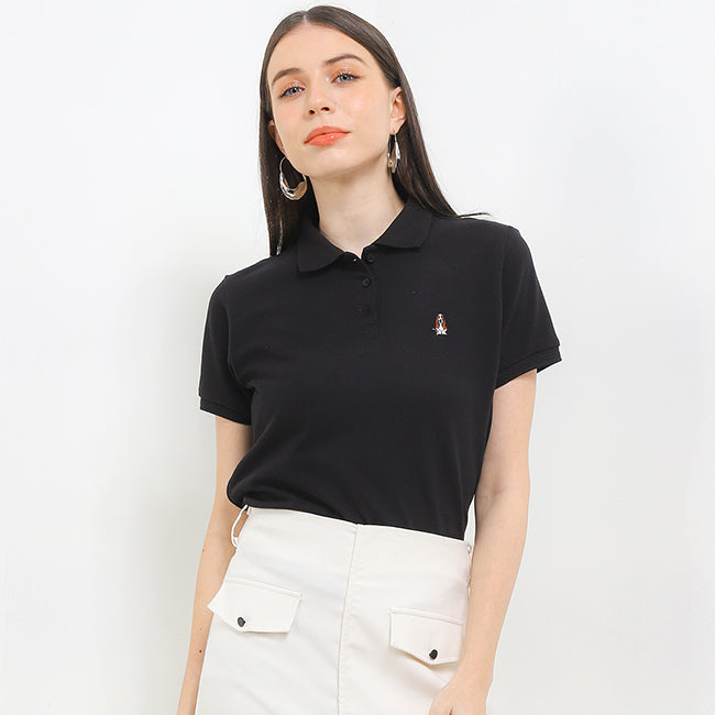 Hush Puppies Pakaian Wanita Bsc Farrona Polo In Black
