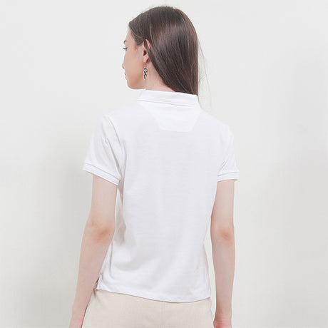 Hush Puppies Pakaian Wanita Farrona Polo In White