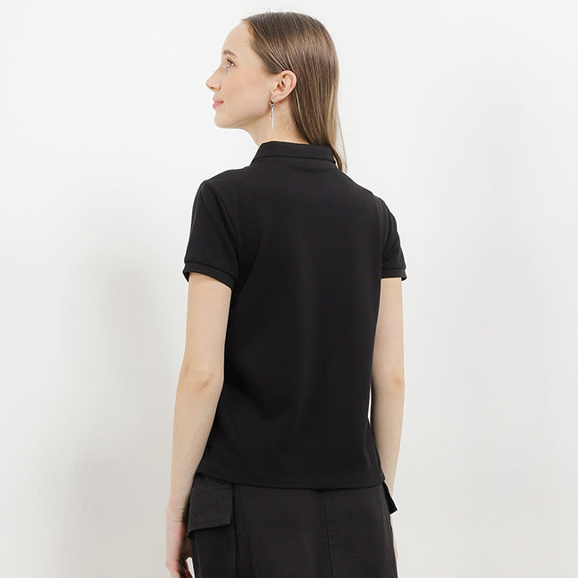 Hush Puppies Pakaian Wanita Ardyne Polo In Black