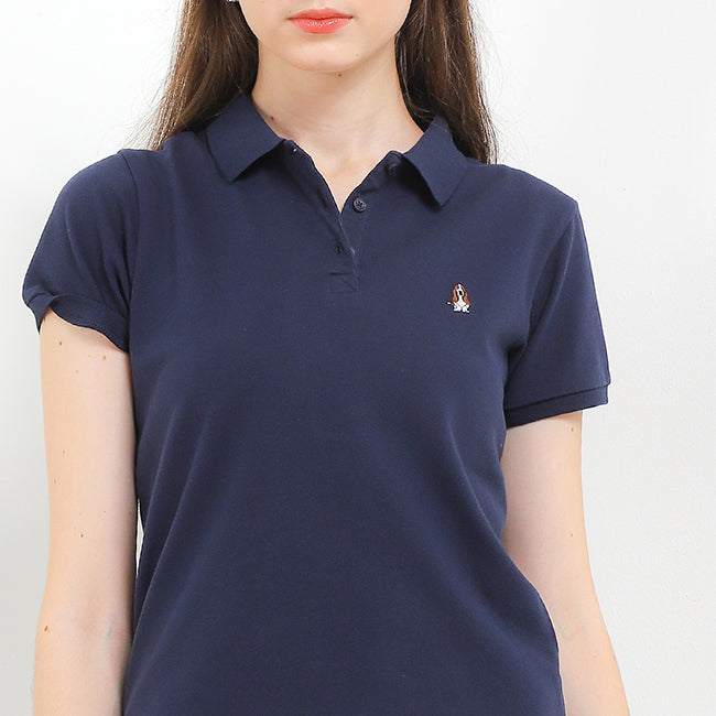 Hush Puppies Pakaian Wanita Bsc Ardyne Polo In Navy