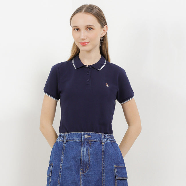 Hush Puppies Pakaian Wanita Cordella Polo In Navy