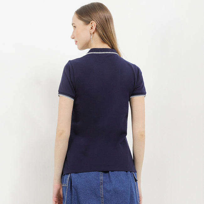 Hush Puppies Pakaian Wanita Cordella Polo In Navy