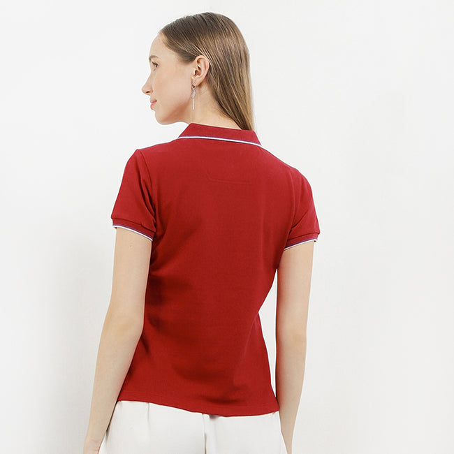 Hush Puppies Pakaian Wanita Cordella Polo In Red