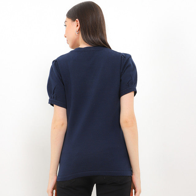 Hush Puppies Pakaian Wanita T Shirt Cny Entalni In Navy