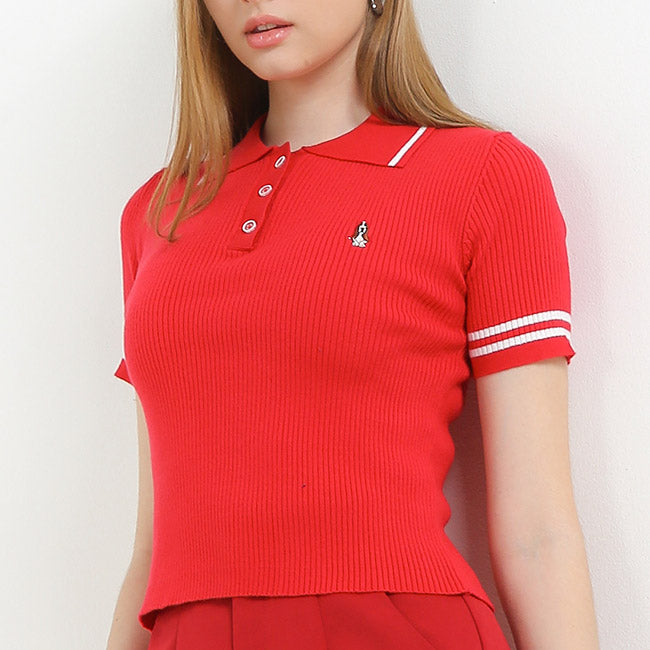Felicia Polo In Red