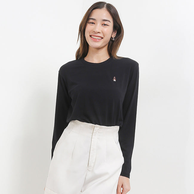 Hush Puppies Pakaian Wanita T Shirt Bsc Cember In Black