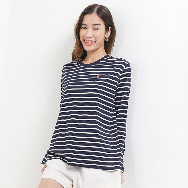 Hush Puppies Pakaian Wanita T Shirt Bsc Cember In Navy