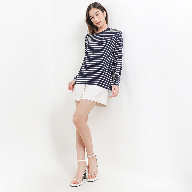 Hush Puppies Pakaian Wanita T Shirt Bsc Cember In Navy