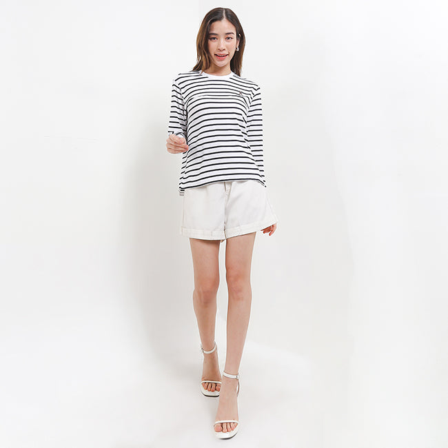 Hush Puppies Pakaian Wanita T Shirt Bsc Cember In White