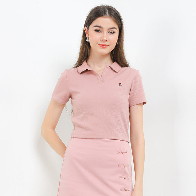 Hush Puppies Pakaian Wanita Bsc Hotty Polo In Pink