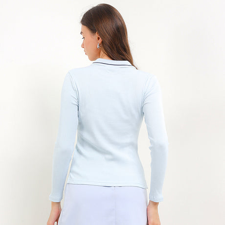 Polyn Ls Polo In Light Blue
