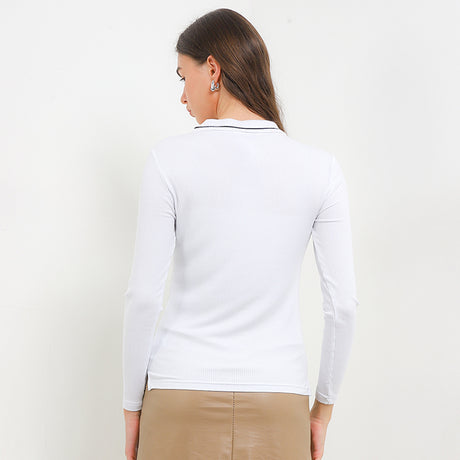 Polyn Ls Polo In White