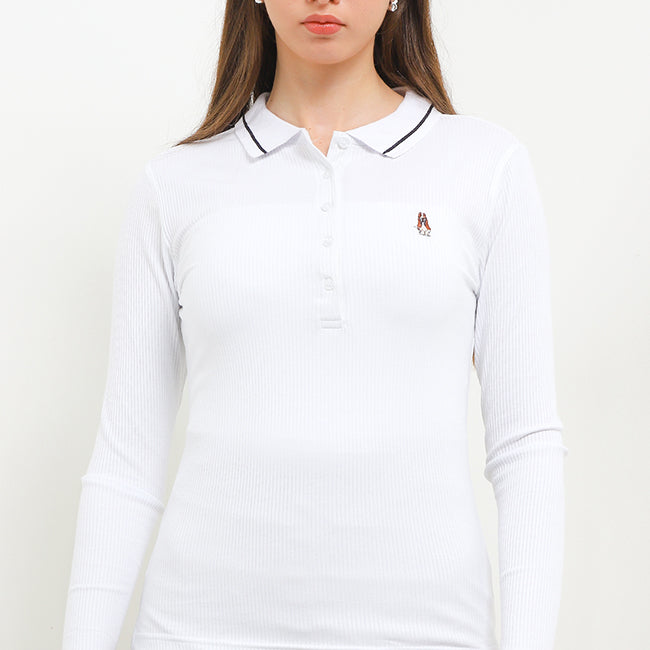 Polyn Ls Polo In White
