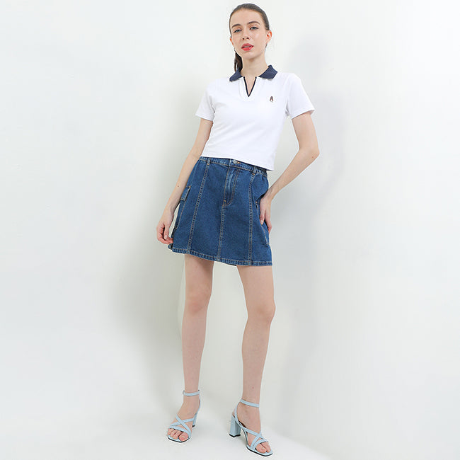 Leighton Polo In White