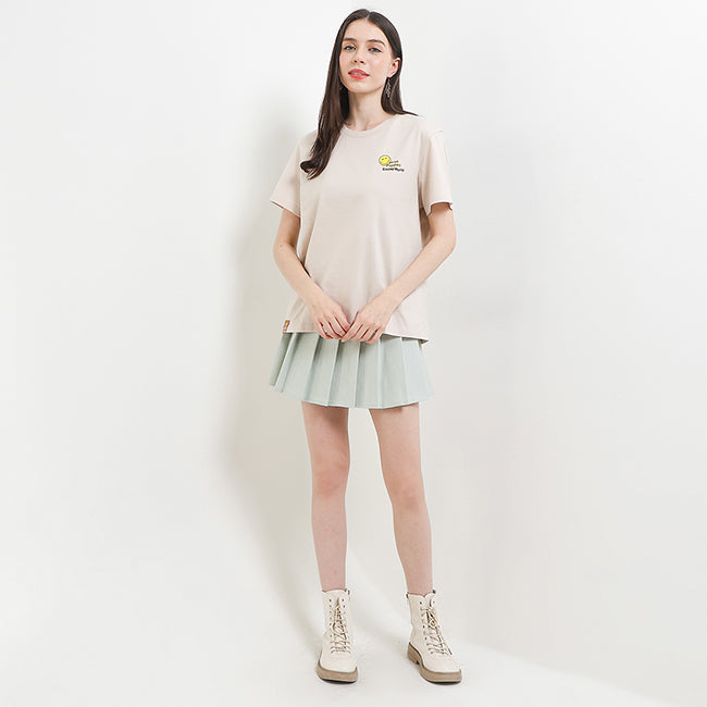 Hush Puppies Women Bassethound X Smileyworld Tee In Beige