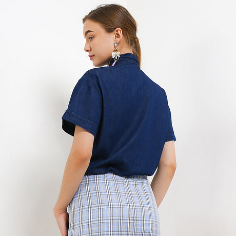 Hush Puppies Pakaian Denim Wanita Kylo In Dark Blue