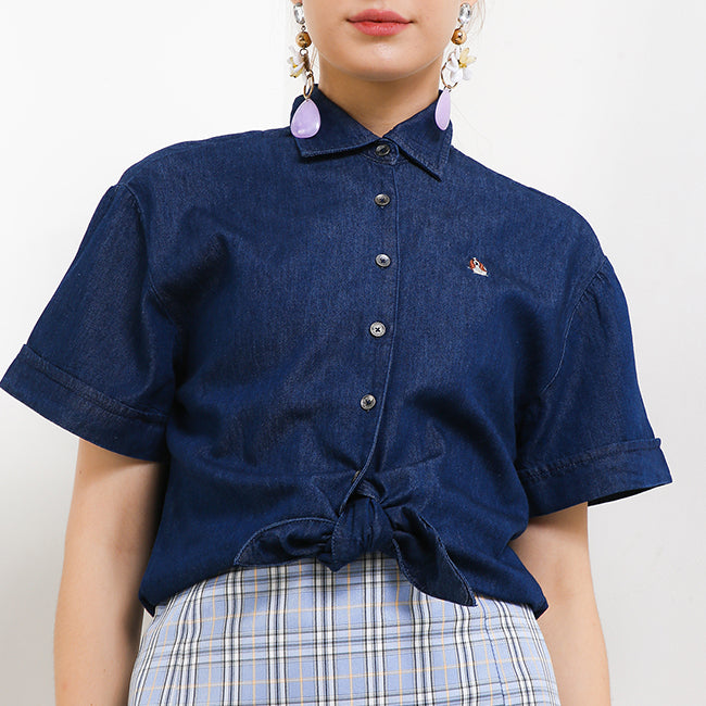 Hush Puppies Pakaian Denim Wanita Kylo In Dark Blue