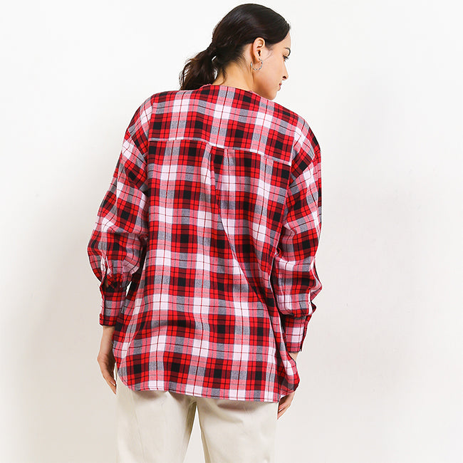 Hush Puppies Pakaian Kemeja Wanita Choa In Red