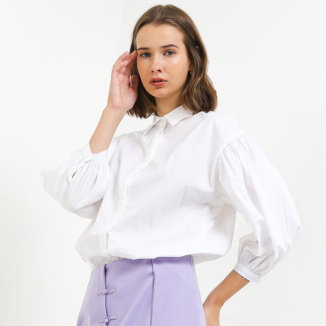 Hush Puppies Pakaian Kemeja Wanita Dc Palvin In White