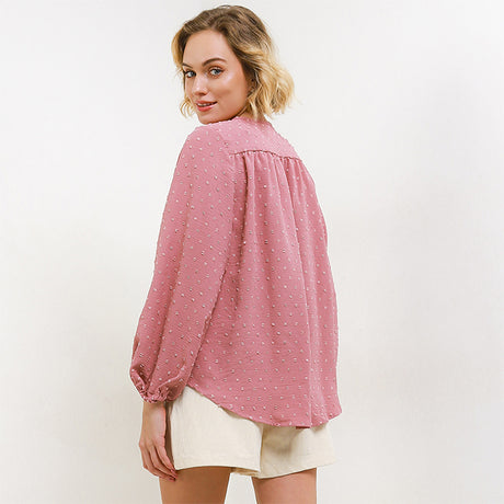 Hush Puppies Pakaian Wanita Blouse Alca In Dusty Pink