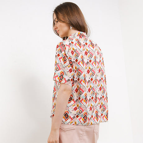 Hush Puppies Pakaian Wanita Shirt Etnike In Pink