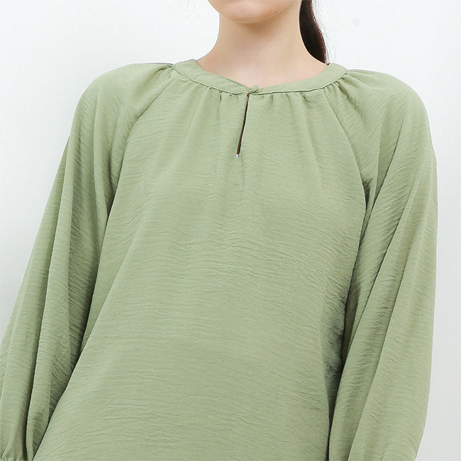 Hush Puppies Pakaian Wanita Blouse Thivi In Green