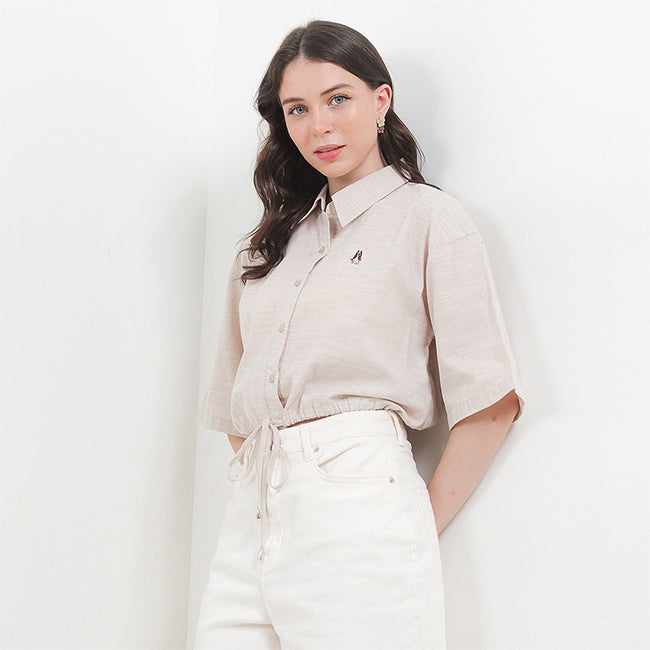 Hush Puppies Pakaian Wanita Shirt Skylite In Khaki