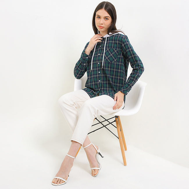 Hush Puppies Pakaian Wanita Shirt 90S Hlola In Green