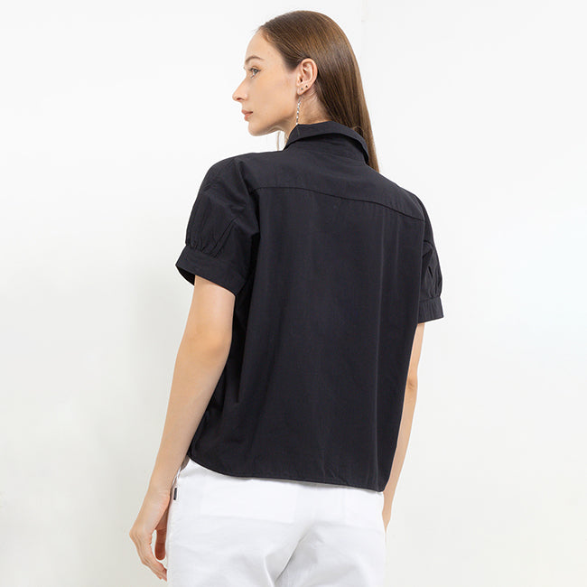 Hush Puppies Pakaian Wanita Shirt Clarity Ss In Black
