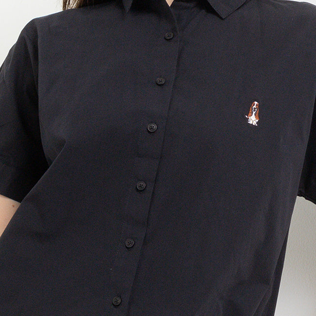 Hush Puppies Pakaian Wanita Shirt Clarity Ss In Black