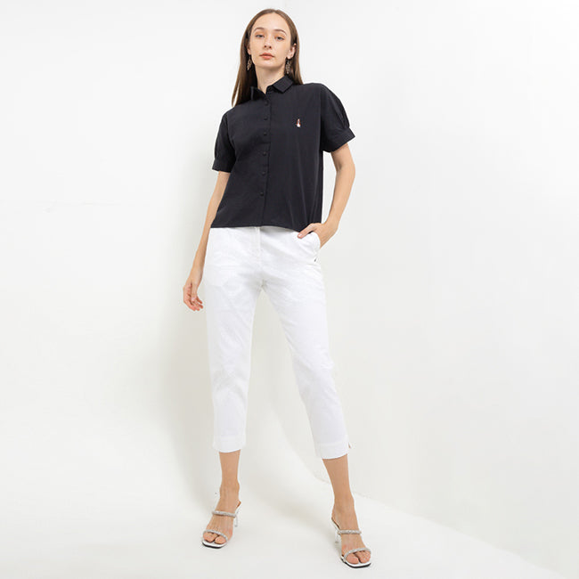 Hush Puppies Pakaian Wanita Shirt Clarity Ss In Black