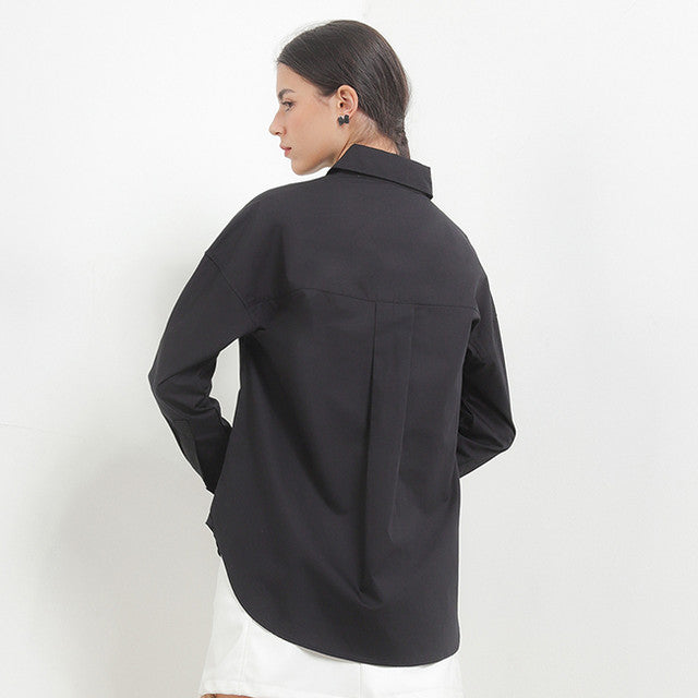 Hush Puppies Pakaian Wanita Shirt Letitia Solid In Black