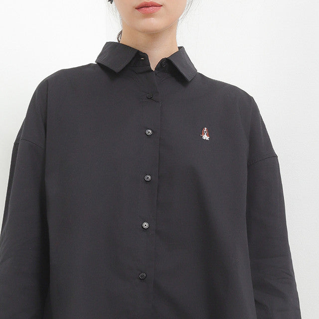 Hush Puppies Pakaian Wanita Shirt Letitia Solid In Black