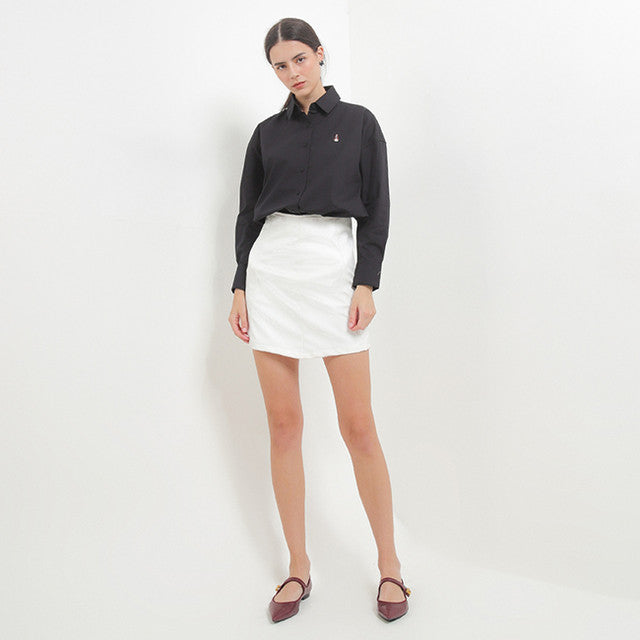 Hush Puppies Pakaian Wanita Shirt Letitia Solid In Black