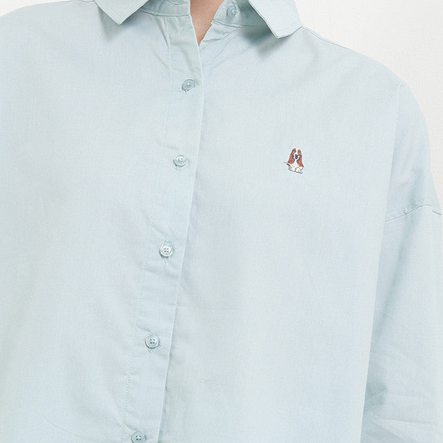 Hush Puppies Pakaian Wanita Shirt Letitia Solid In Sage