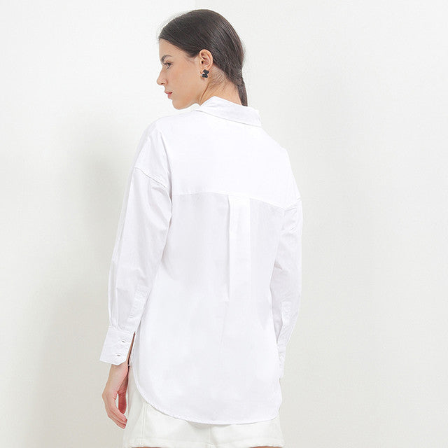Hush Puppies Pakaian Wanita Shirt Letitia Solid In White